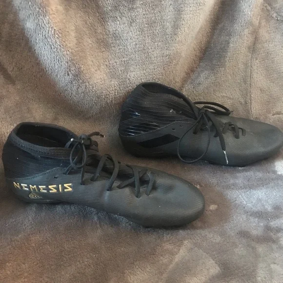 adidas Nemeziz 19.3 Firm Ground Cleats Black/Golden F34390 excellent condition - Picture 2 of 6